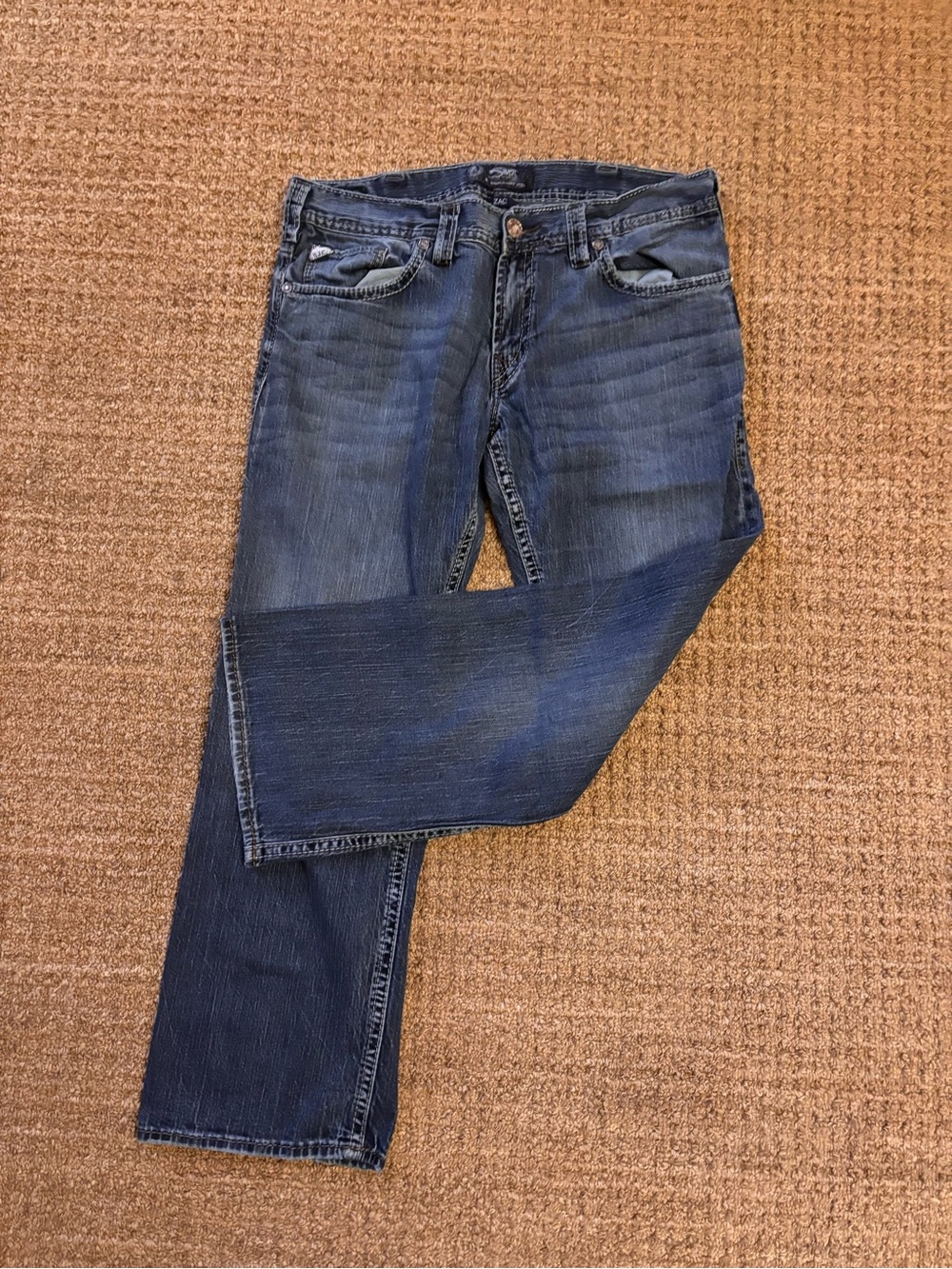 Silver Jeans Men's Relaxed Dark Blue Denim